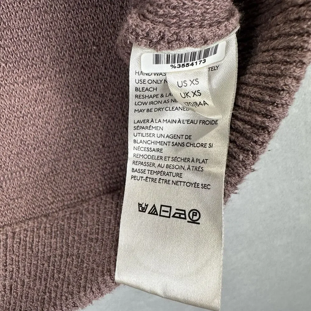 Free People Women’s Size XS Knitted Nutmeg Ottoman Slouchy Tunic sweater Nutmeg‎